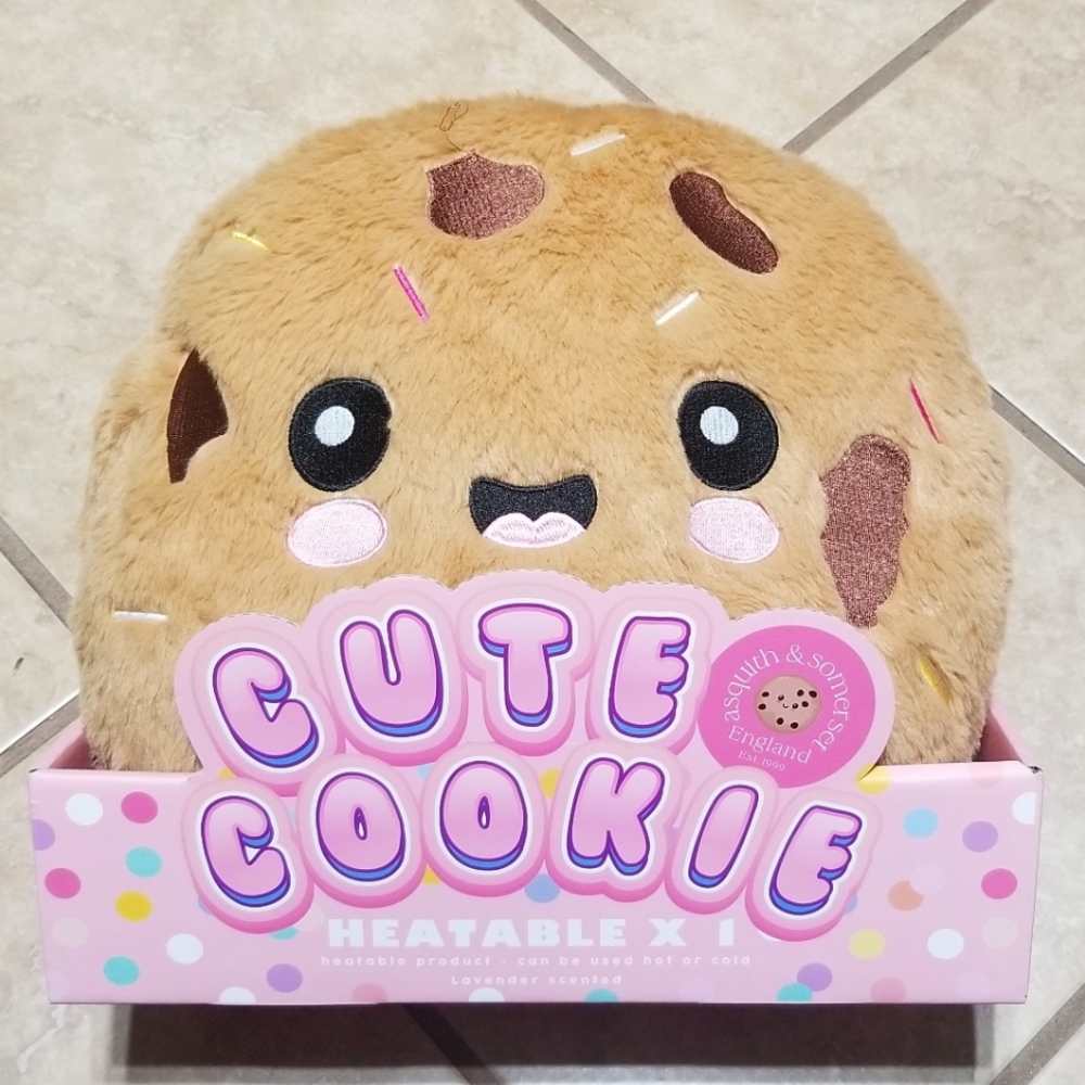 Asquith & Somerset Cute Cookie Heatable 14 Inch Plush